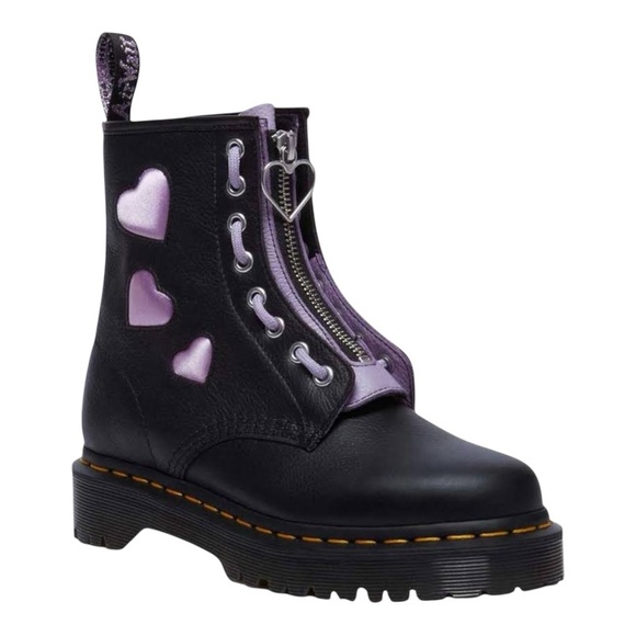 Dr. Martens Shoes - Dr. Martens Women's 1460 Zip Heart Boots